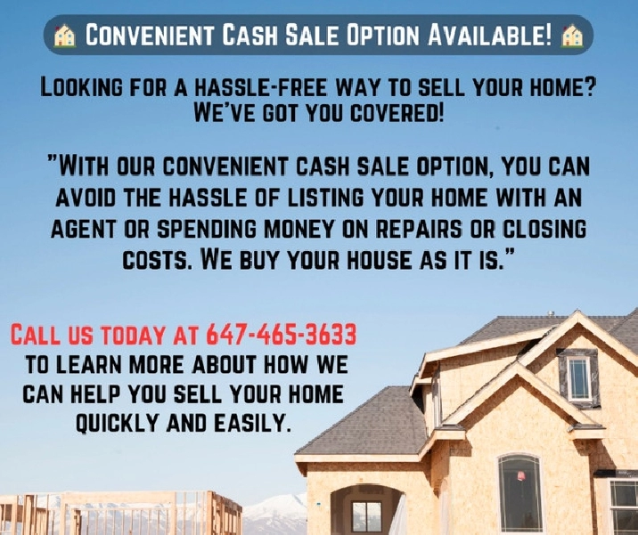 We buy Houses AS-IS for cash in SCARBOROUGH in City of Toronto,ON - Houses for Sale