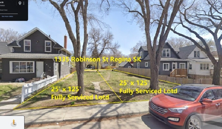 For Sale Fully Serviced City Lot (50 x 125) - 1335 Robinson St in Regina,SK - Land for Sale