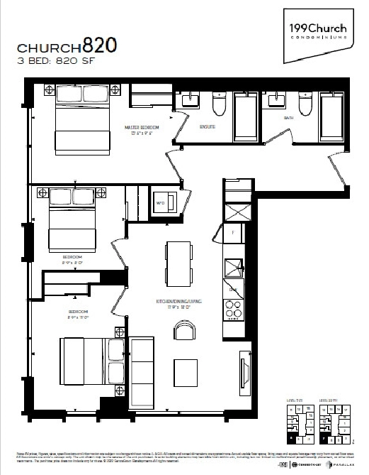 SALE AT LOSS! DT 199 church 3 beds assignment in City of Toronto,ON - Condos for Sale