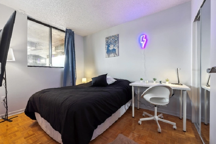 Private room in a shared apt - All inclusive - Fully furnished in City of Montréal,QC - Room Rentals & Roommates