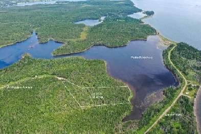 Unique 3 acre Treed Waterfront Lot on  Ocean Inlet  N.S. Image# 1
