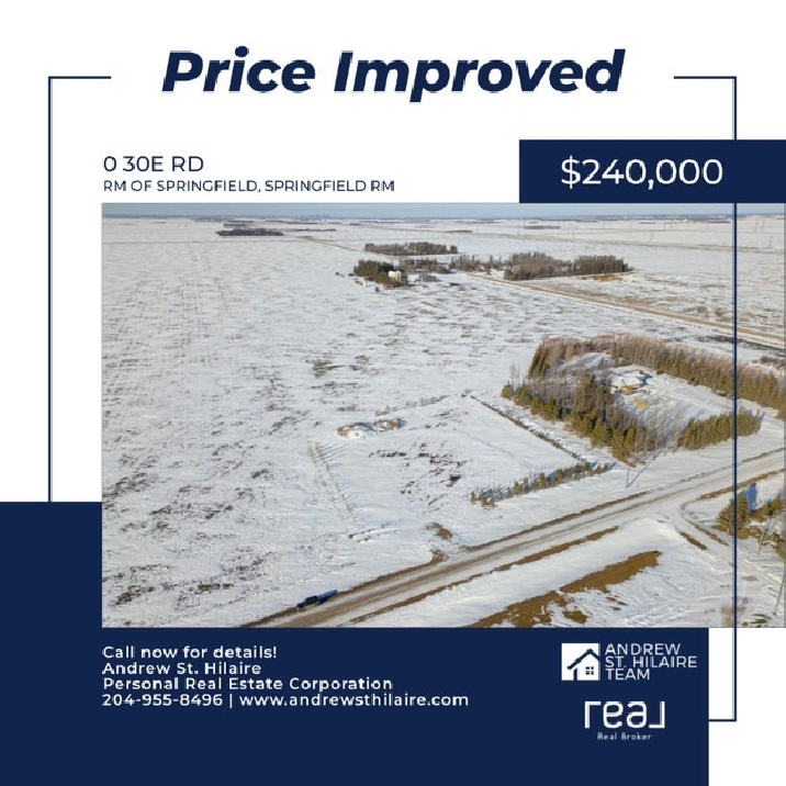 Land For Sale in RM of Springfield, Springfield Rm (202402199) in Winnipeg,MB - Land for Sale