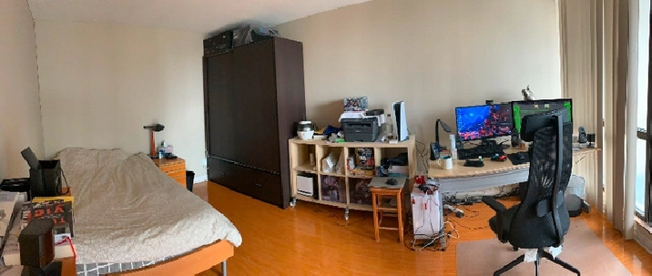 Large Furnished Room in a 2 Bedroom Suite Downtown Toronto in City of Toronto,ON - Room Rentals & Roommates
