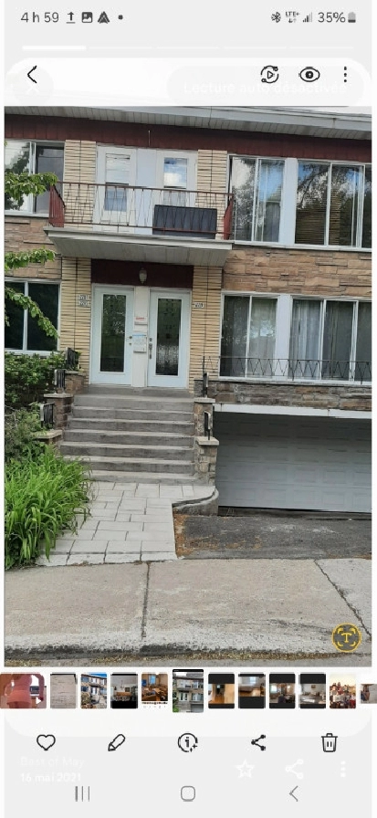 A LOUER 4 1/2 HAUT DE TRIPLEX A AHUNTSIC in City of Montréal,QC - Apartments & Condos for Rent