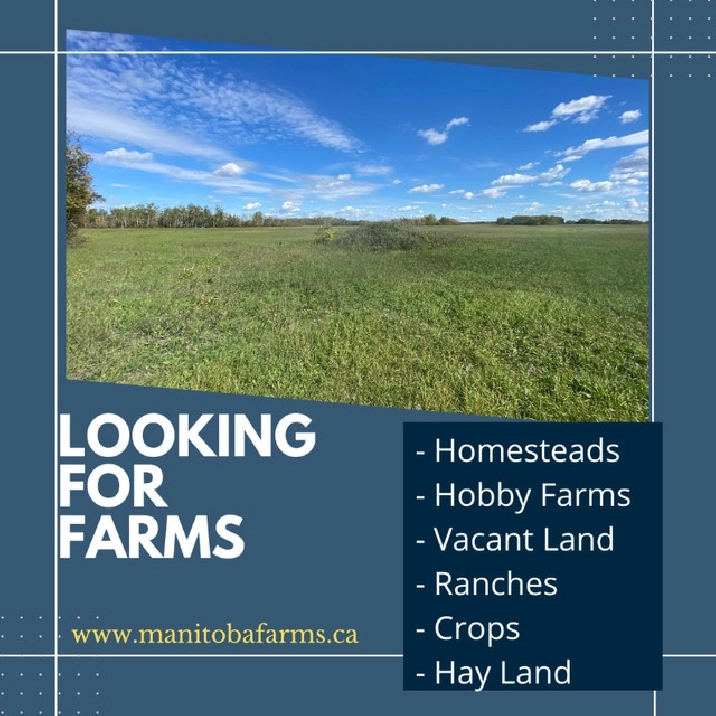 Farm land in Winnipeg,MB - Land for Sale