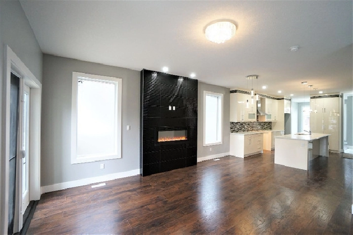 MAINFL-MODERN, STYLISH HOME-FENCED YARD-FIREPLACE-DOUBLE GARAGE in Edmonton,AB - Apartments & Condos for Rent