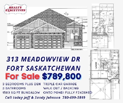 313 Meadowview Dr.  Fort Saskatchewan New Homes Image# 1