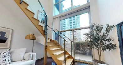 DT Toronto King West 2-Floor 1-Bedroom Loft (19 FT Ceiling) Image# 1
