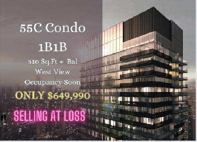 Selling at LOSS DT Toronto 1B 1B Condo Assignment ONLY$649,990! Image# 1