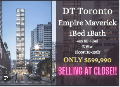 SELLING AT COST EMPIRE MAVERICK 1 Bed 1 Bath ONLY $599K!! Image# 1