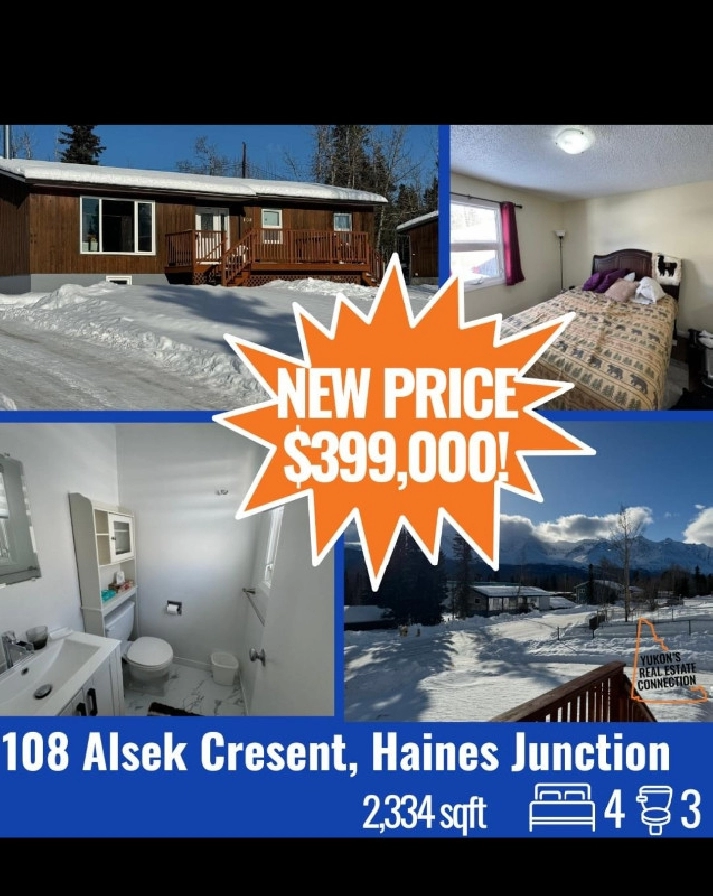 Haines Junction home! Gold mine opportunity! in Whitehorse,YT - Houses for Sale