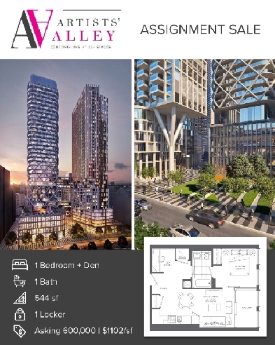 Artist Alley Condo Assignment Sale (asking 600,000) Image# 1