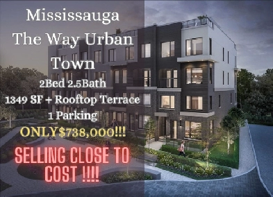 End Unit Townhouse The Way Urban Town For ONLY $738k!! Image# 1