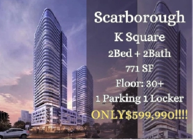 High Floor K Square 2Bed 2Bath SELLING AT LOSS ONLY $599,990!! Image# 1