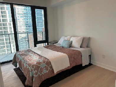 Furnished Master Bedroom in a NEW 2BD Condo in Downtown Toronto Image# 1