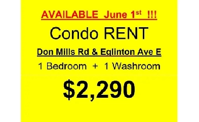 Lease June 1st - 1 bedroom 1 washroom - Don Mills & Eglinton E Image# 1
