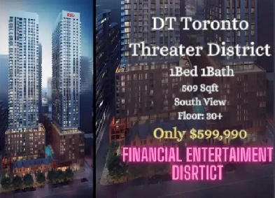 楼花转让团队 | Theater District Condos High Floor 1B 1B ONLY $599,990 Image# 2