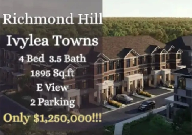 楼花转让 | Ivylea Towns 4Bed 3.5Bath ONLY $1,220,000!! Image# 1