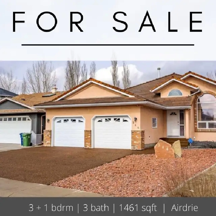Airdrie Save $ Original Owner Upgraded Walkout! in Calgary,AB - Houses for Sale