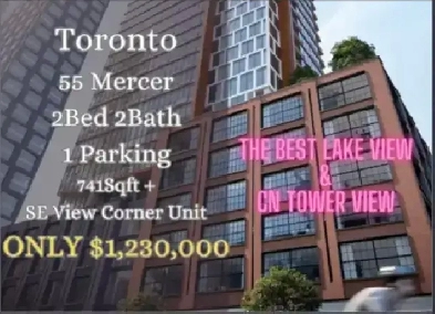 DT Toronto | 55 Mercer Assignment 2B2B 1Parking ONLY$1,230,000! Image# 1