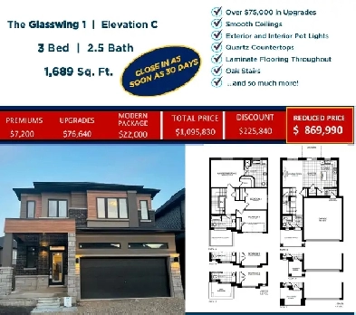 OVER $200,000 IN DISCOUNTS! Brand New Detached Home In Brantford Image# 1