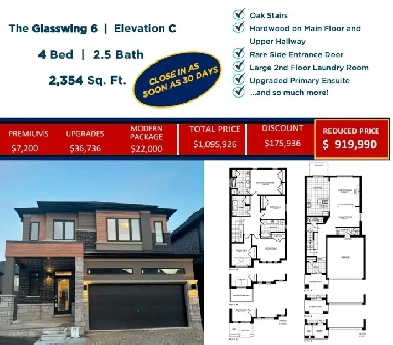 LIMITED BUILDERS INVENTORY! New & Modern Detached Home Brantford Image# 1