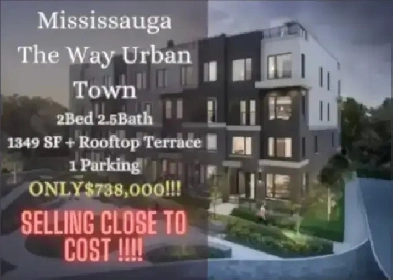 Mississauga Brand New Townhouse The Way ONLY $699k!! Image# 1