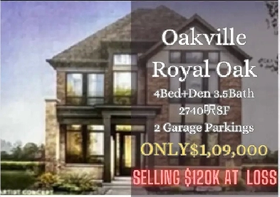 Oakville Detach House Selling $120k at LOSS ONLY $1,699,990 Image# 1