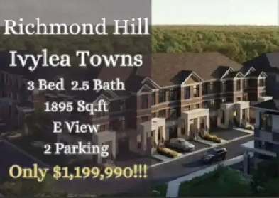 楼花转让 | Ivylea Towns 4Bed 3.5Bath ONLY $1,1990,990!! Image# 1