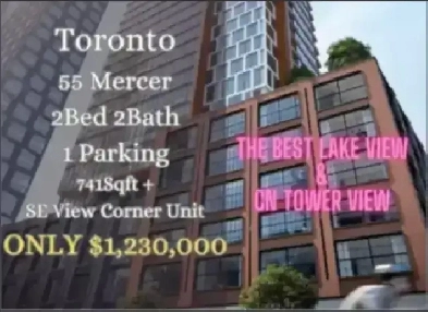 DT Toronto | 55 Mercer Assignment 2B2B 1Parking ONLY$1,230,000! Image# 1