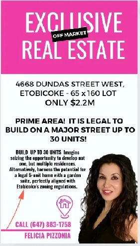 Prime Real Estate For Sale in Etobicoke!  4668 Dundas Street W Image# 1
