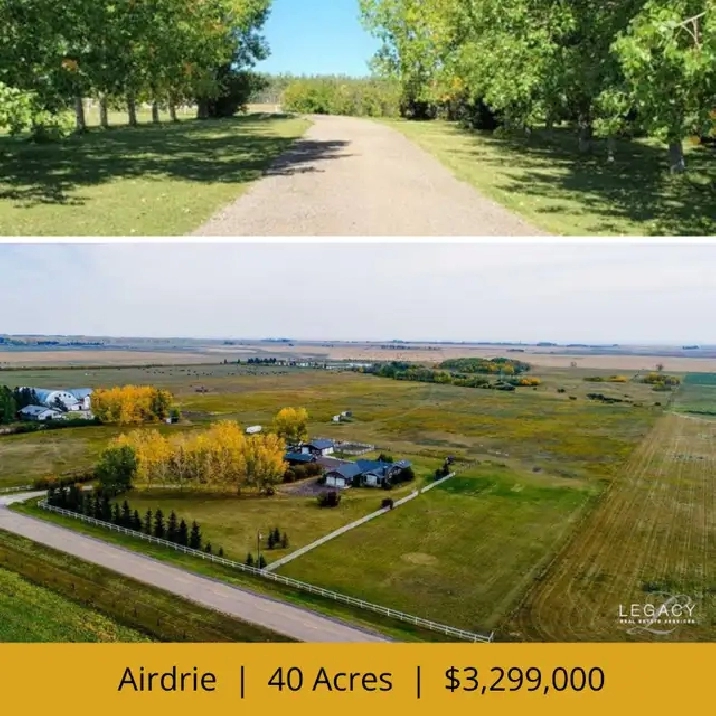 Airdrie Alberta Land 4 Sale Live Work Play Future Development in