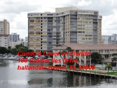 FLORIDE, très grand condo à Louer à Hallandale (960 pieds carré) Image# 1