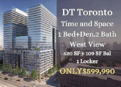 Toronto Time and Space Condo 1B Den 2B Assignment ONLY $599k Image# 2