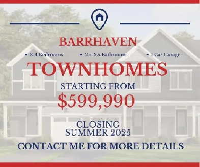 Townhomes for sale in Barrhaven, Ottawa Image# 1