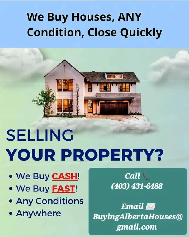 Helping Any Situation Will Buy As Is Condition in Calgary,AB - Houses for Sale