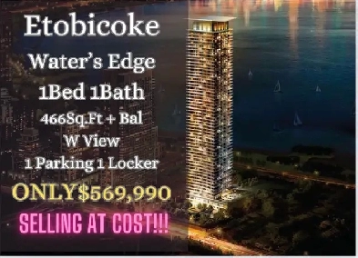 Lakeside Condo - Water's Edge: High Floor 1B1B Unit ONLY $569k Image# 1