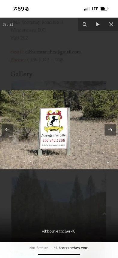 Private, agreed acreages with spectacular mountain views! Image# 1