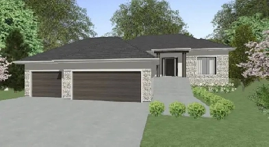 1544sqft 3bdr Bungalow by Warkentin Custom Homes on 0.46 acres! Image# 1