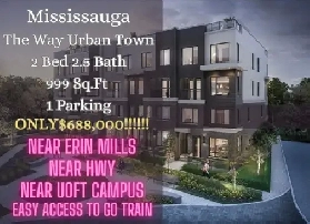 BRAND NEW! Mississauga townhouse Urban Towns 2 Bed ONLY $688K! Image# 2