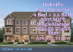 Oakville East Preserve! Popular communities! 4beds $156w! Image# 1