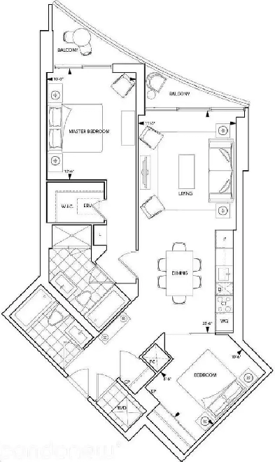 Two bed two bath on the waterfront. Image# 3