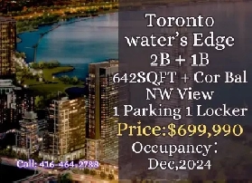 Rare Lakeview! Toronto Water’s Edge Condo at $699,990 Image# 1