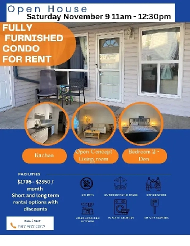 Fully Furnished Rental Open House