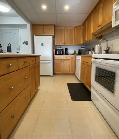 top floor south facing condo with u/g parking