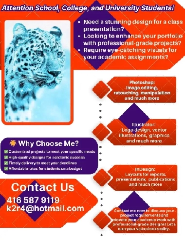 Projects, Assignment, and Homework for Graphics and Web Designin Image# 1