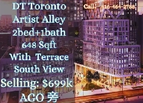 SELL AT LOSS! Downtown 2Bed Condo, near U of T
