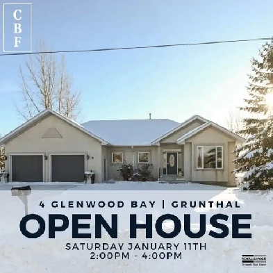 OPEN HOUSE, SAT, JAN 11, 2-4PM | 4 Glenwood Bay, Grunthal Image# 1