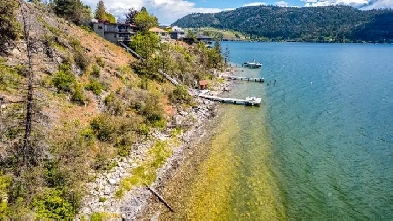 8826 Adventure Bay Rd - 115 ft of Okanagan Lake frontage Image# 1