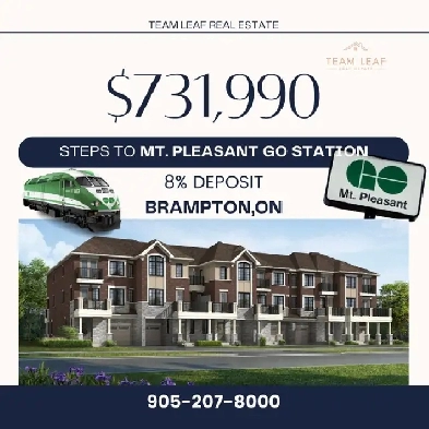 Townhomes In Brampton - $731,990 Image# 1